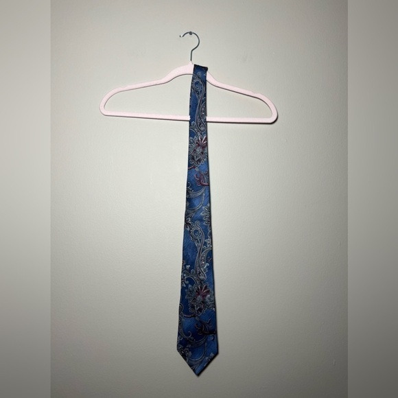 Vintage Requirements Paisley Print Silk Tie - Picture 1 of 4